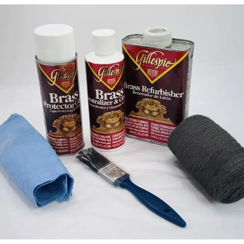 Gillespie Brass Renewal Kit Cleans Copper‎ & Bronze Cleaner New Old Stock